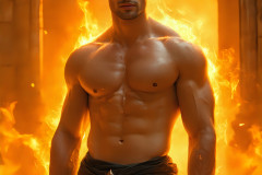 Elemental Mages,handsome men,fantasy,and magic,brought to life through the magic of AI