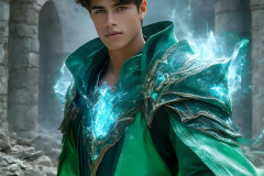 Elemental Mages,handsome men,fantasy,and magic,brought to life through the magic of AI