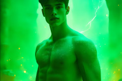 Elemental Mages,handsome men,fantasy,and magic,brought to life through the magic of AI