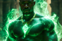 Elemental Mages,handsome men,fantasy,and magic,brought to life through the magic of AI