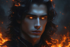 Elemental Mages,handsome men,fantasy,and magic,brought to life through the magic of AI