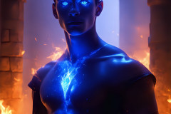 Elemental Mages,handsome men,fantasy,and magic,brought to life through the magic of AI