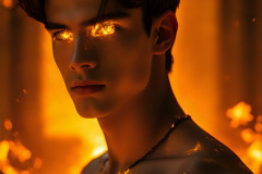 Elemental Mages,handsome men,fantasy,and magic,brought to life through the magic of AI