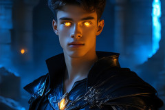 Elemental Mages,handsome men,fantasy,and magic,brought to life through the magic of AI