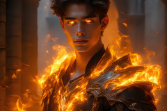 Elemental Mages,handsome men,fantasy,and magic,brought to life through the magic of AI