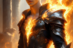 Elemental Mages,handsome men,fantasy,and magic,brought to life through the magic of AI