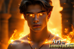 Elemental Mages,handsome men,fantasy,and magic,brought to life through the magic of AI