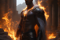 Elemental Mages,handsome men,fantasy,and magic,brought to life through the magic of AI