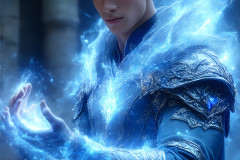 Elemental Mages,handsome men,fantasy,and magic,brought to life through the magic of AI