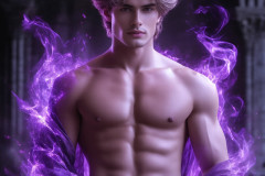 Elemental Mages,handsome men,fantasy,and magic,brought to life through the magic of AI