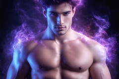 Elemental Mages,handsome men,fantasy,and magic,brought to life through the magic of AI