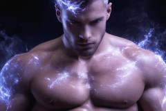 Elemental Mages,handsome men,fantasy,and magic,brought to life through the magic of AI