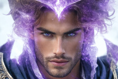 Elemental Mages,handsome men,fantasy,and magic,brought to life through the magic of AI