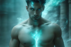 Elemental Mages,handsome men,fantasy,and magic,brought to life through the magic of AI