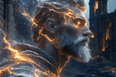 Elemental Mages,handsome men,fantasy,and magic,brought to life through the magic of AI