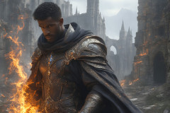 Elemental Mages,handsome men,fantasy,and magic,brought to life through the magic of AI