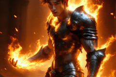 Elemental Mages,handsome men,fantasy,and magic,brought to life through the magic of AI