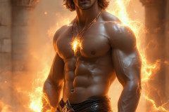 Elemental Mages,handsome men,fantasy,and magic,brought to life through the magic of AI