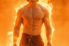 Elemental Mages,handsome men,fantasy,and magic,brought to life through the magic of AI