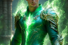 Elemental Mages,handsome men,fantasy,and magic,brought to life through the magic of AI