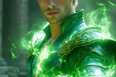 Elemental Mages,handsome men,fantasy,and magic,brought to life through the magic of AI