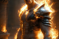 Elemental Mages,handsome men,fantasy,and magic,brought to life through the magic of AI