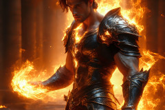 Elemental Mages,handsome men,fantasy,and magic,brought to life through the magic of AI