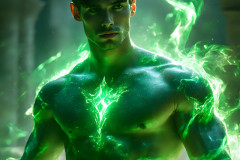 Elemental Mages,handsome men,fantasy,and magic,brought to life through the magic of AI