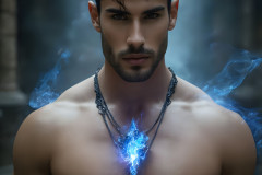 Elemental Mages,handsome men,fantasy,and magic,brought to life through the magic of AI
