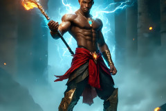 Elemental Mages,handsome men,fantasy,and magic,brought to life through the magic of AI