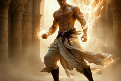 Elemental Mages,handsome men,fantasy,and magic,brought to life through the magic of AI