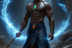 Elemental Mages,handsome men,fantasy,and magic,brought to life through the magic of AI