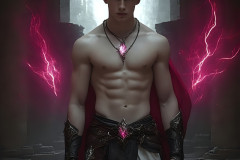 Elemental Mages,handsome men,fantasy,and magic,brought to life through the magic of AI