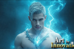 Elemental Mages,handsome men,fantasy,and magic,brought to life through the magic of AI