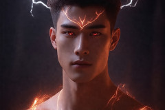 Elemental Mages,handsome men,fantasy,and magic,brought to life through the magic of AI