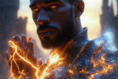 Elemental Mages,handsome men,fantasy,and magic,brought to life through the magic of AI