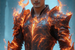 Elemental Mages,handsome men,fantasy,and magic,brought to life through the magic of AI