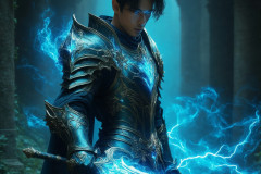 Elemental Mages,handsome men,fantasy,and magic,brought to life through the magic of AI