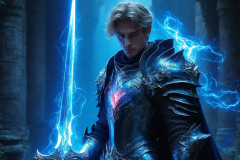 Elemental Mages,handsome men,fantasy,and magic,brought to life through the magic of AI