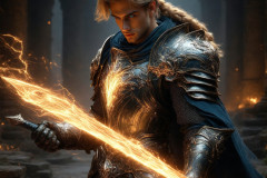 Elemental Mages,handsome men,fantasy,and magic,brought to life through the magic of AI