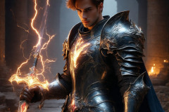 Elemental Mages,handsome men,fantasy,and magic,brought to life through the magic of AI