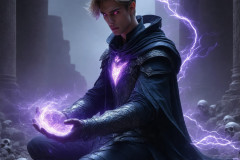Elemental Mages,handsome men,fantasy,and magic,brought to life through the magic of AI