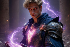 Elemental Mages,handsome men,fantasy,and magic,brought to life through the magic of AI