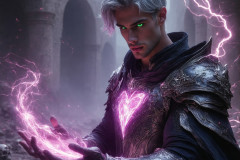 Elemental Mages,handsome men,fantasy,and magic,brought to life through the magic of AI