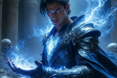 Elemental Mages,handsome men,fantasy,and magic,brought to life through the magic of AI