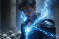 Elemental Mages,handsome men,fantasy,and magic,brought to life through the magic of AI