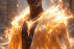 Elemental Mages,handsome men,fantasy,and magic,brought to life through the magic of AI