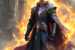 Elemental Mages,handsome men,fantasy,and magic,brought to life through the magic of AI