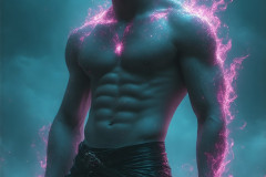 Elemental Mages,handsome men,fantasy,and magic,brought to life through the magic of AI