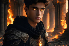 Elemental Mages,handsome men,fantasy,and magic,brought to life through the magic of AI